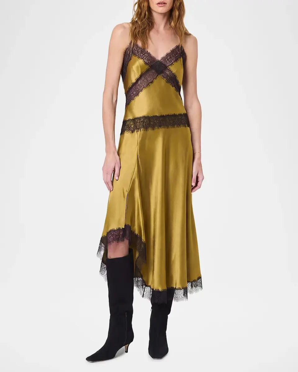 NICHOLAS London Lace-Trim High-Low Midi Skirt | Thumbnail 2 NICHOLAS London Lace-Trim High-Low Midi Skirt | Thumbnail 2