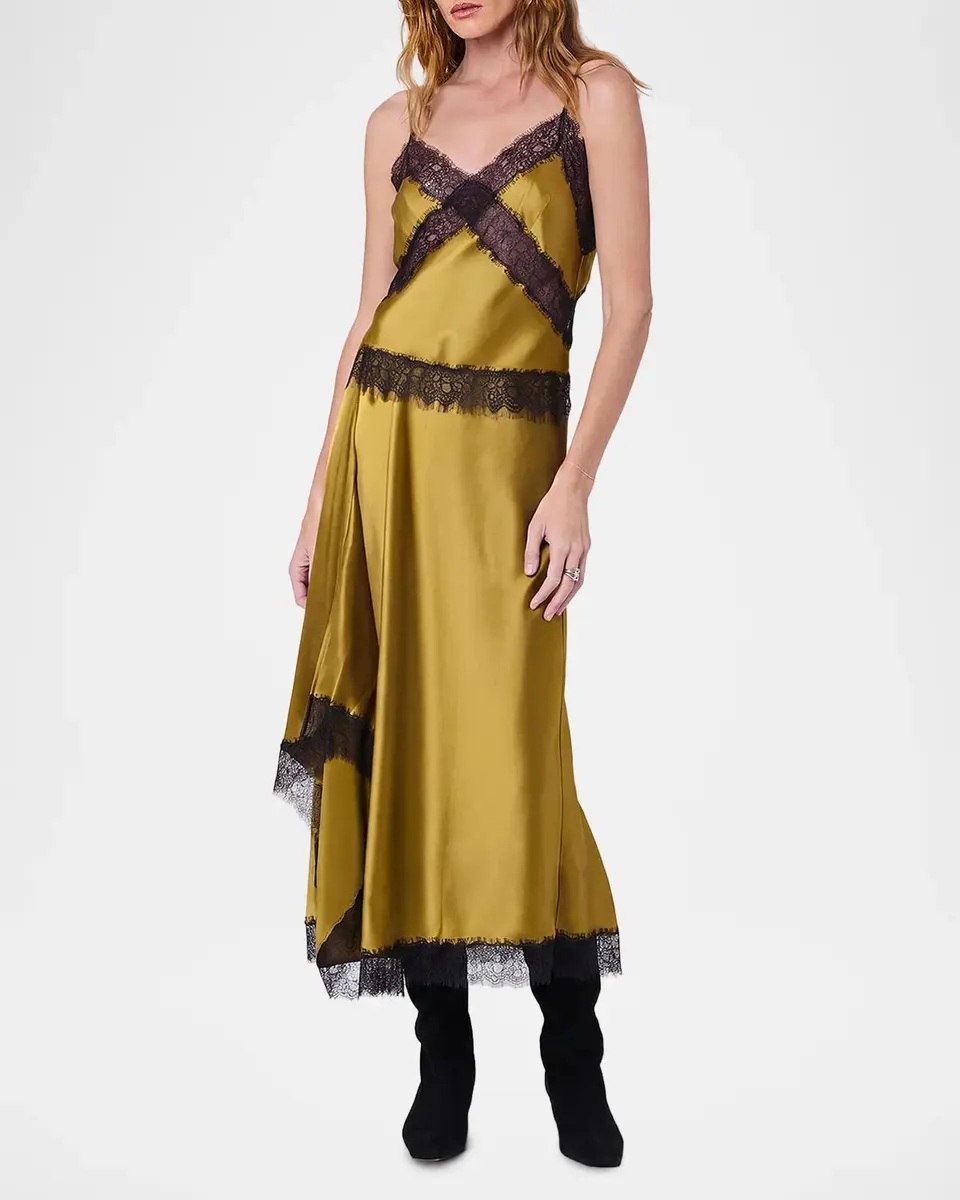 NICHOLAS London Lace-Trim High-Low Midi Skirt | Thumbnail 4 NICHOLAS London Lace-Trim High-Low Midi Skirt | Thumbnail 4
