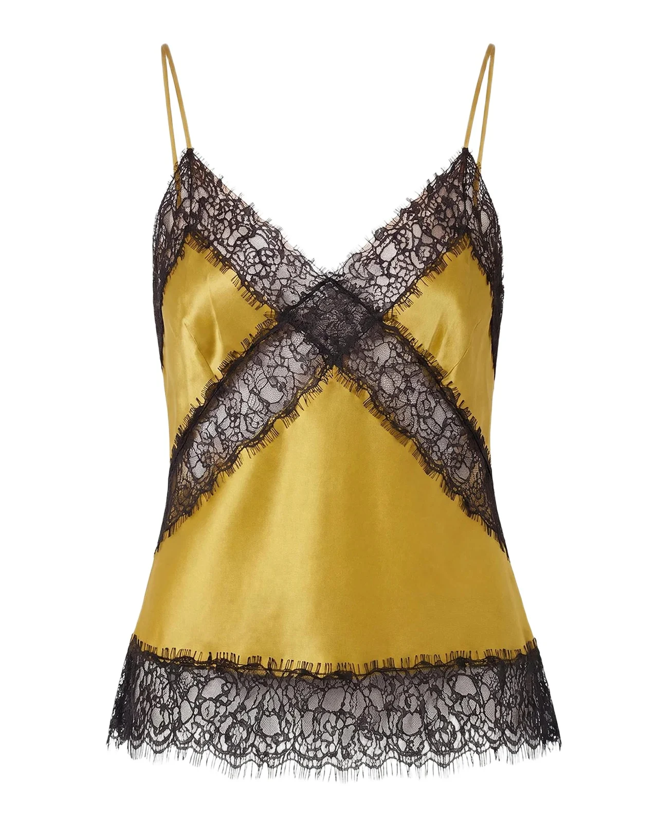 NICHOLAS Lou Lace-Trim Satin Cami