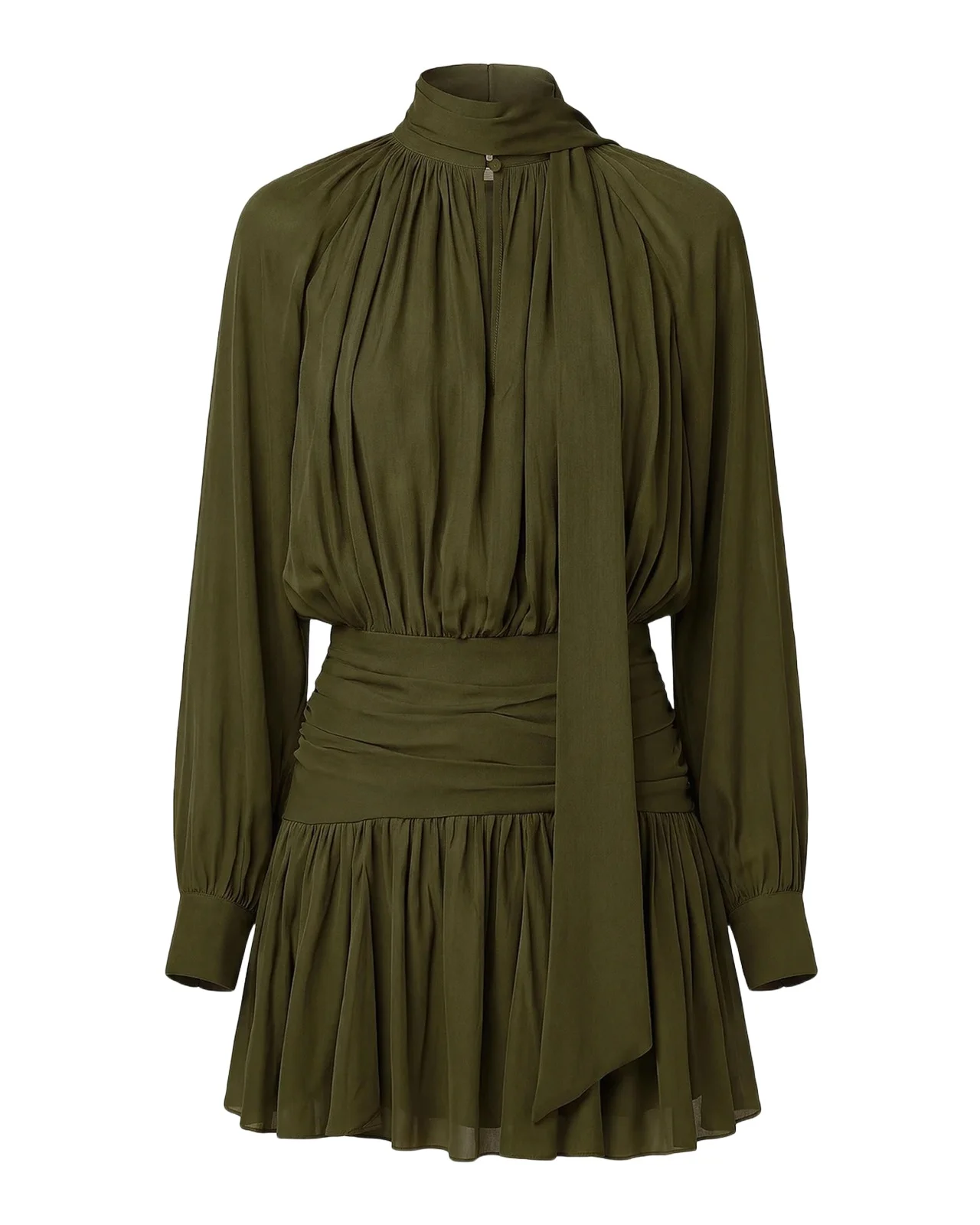 Courtney Draped Georgette Mini Dress Courtney Draped Georgette Mini Dress