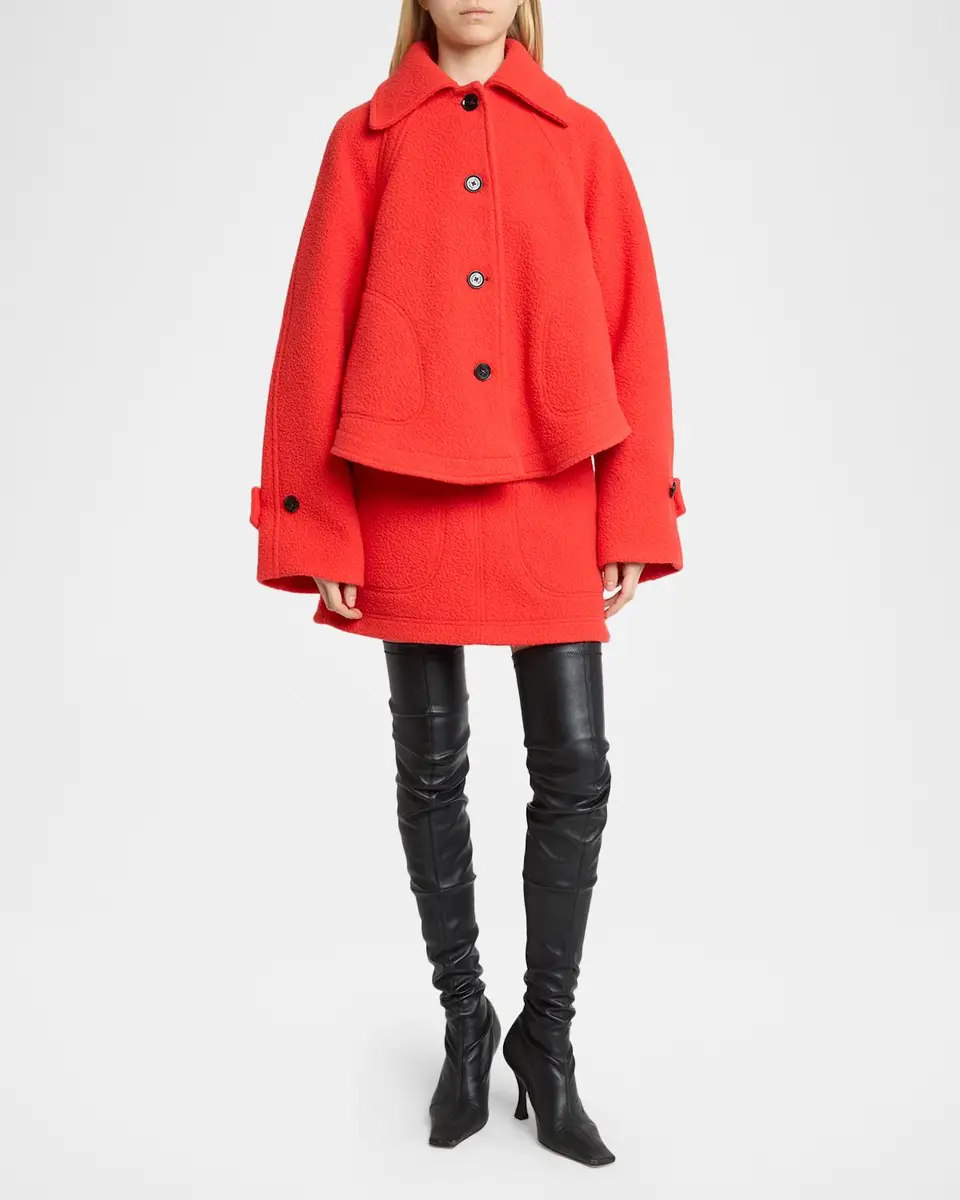 Proenza Schouler Clarice Textured Wool Mini Skirt | Thumbnail 2 Proenza Schouler Clarice Textured Wool Mini Skirt | Thumbnail 2