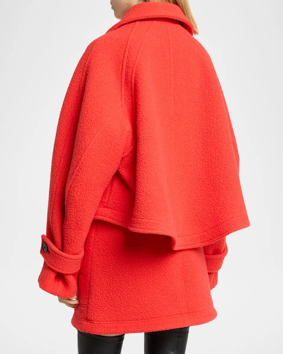 Proenza Schouler Clarice Textured Wool Trapeze Jacket | Thumbnail 3 Proenza Schouler Clarice Textured Wool Trapeze Jacket | Thumbnail 3