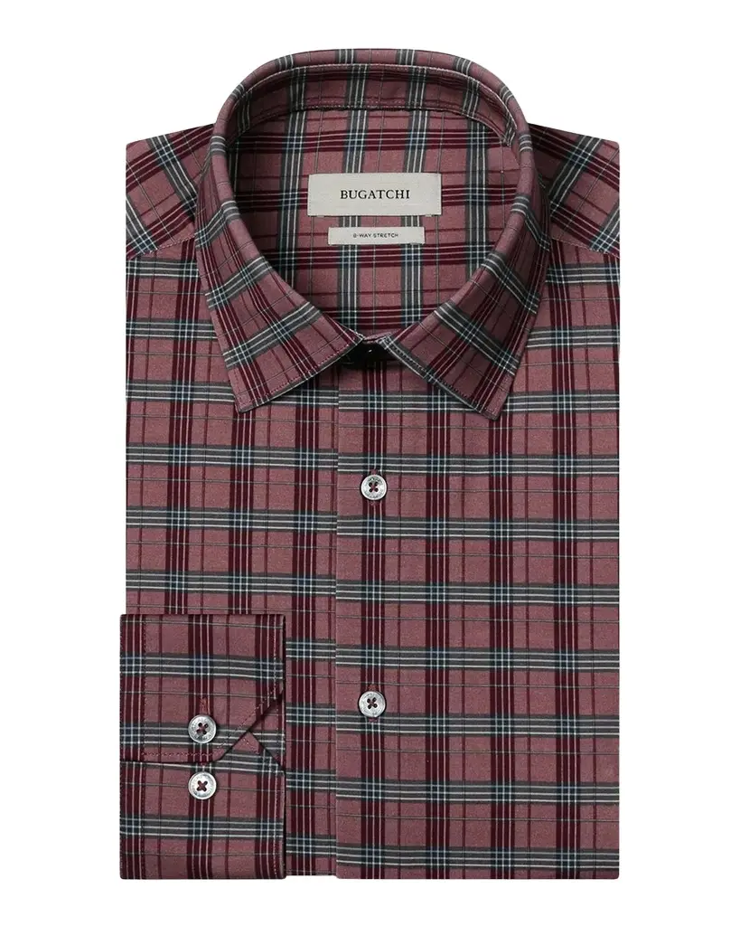Men's Plaid Stretch-Cotton Shirt Men's Plaid Stretch-Cotton Shirt