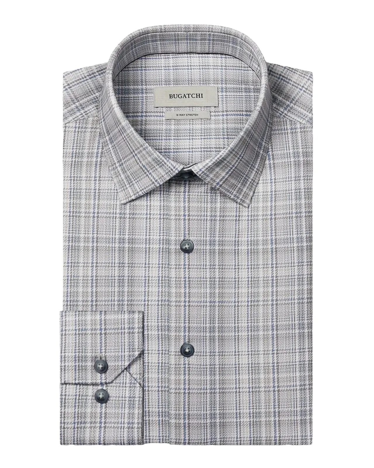Bugatchi James Plaid Cotton Shirt