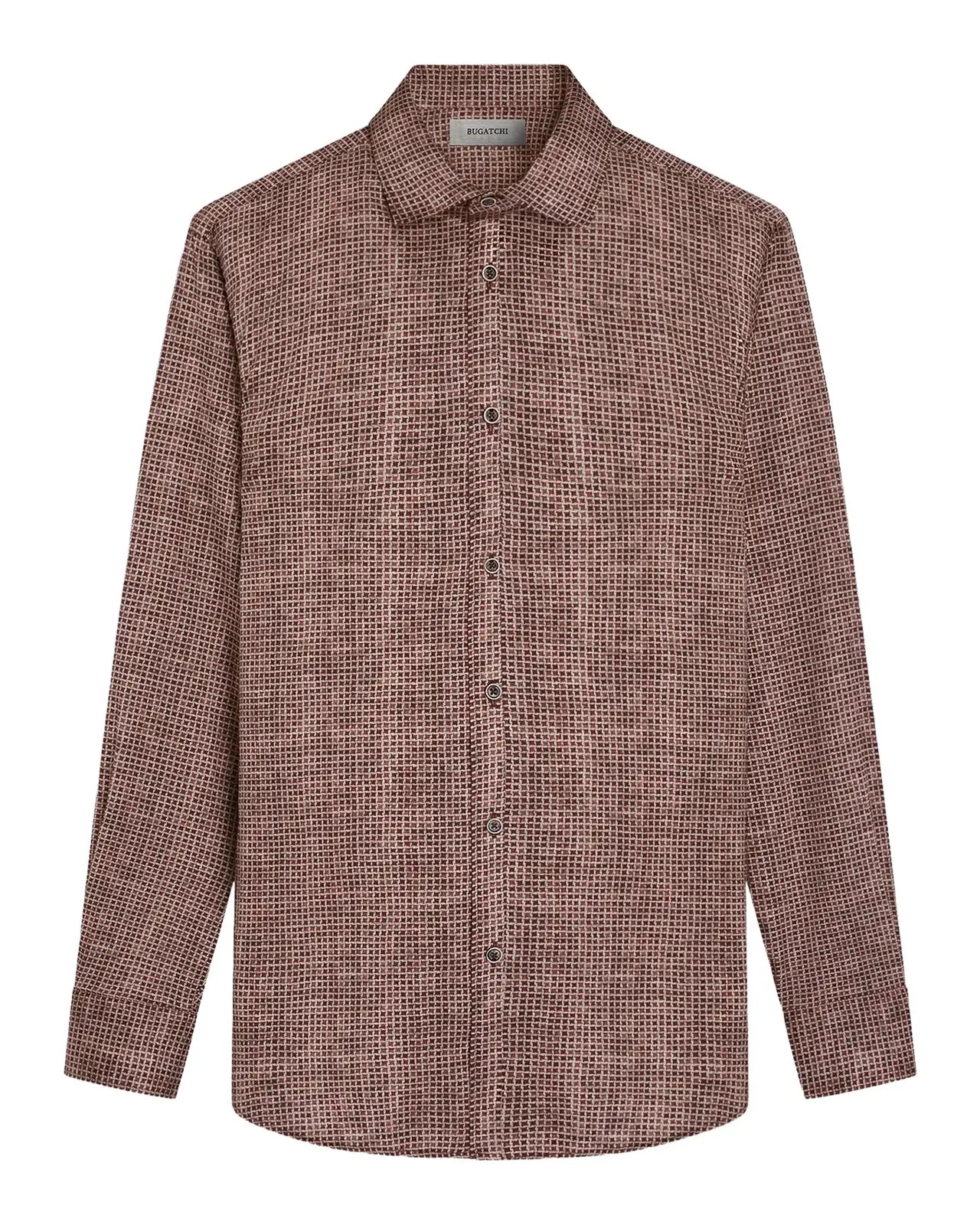 Bugatchi Men's Alvin Grid Cotton Shirt