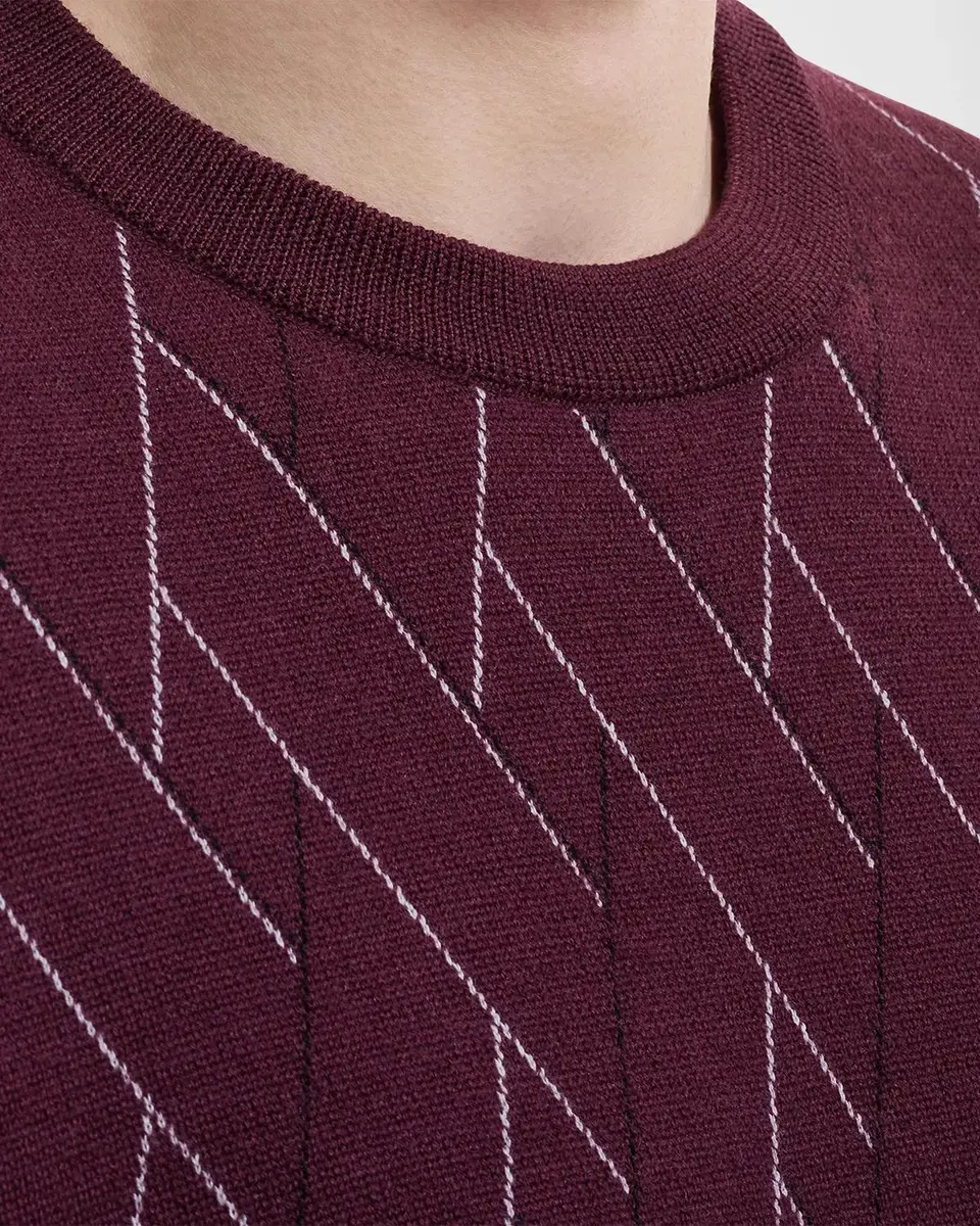 Bugatchi Men's Geometric Cotton Crewneck Sweater | Thumbnail 5