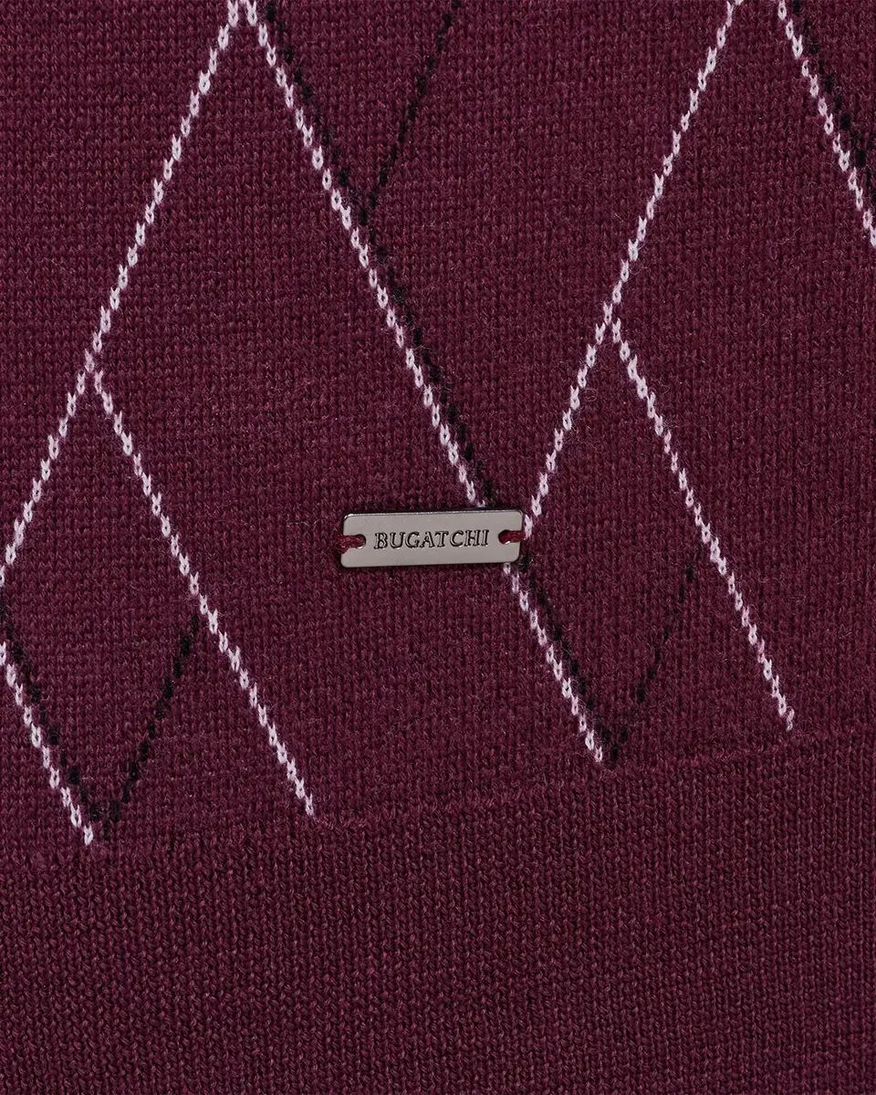 Bugatchi Men's Geometric Cotton Crewneck Sweater | Thumbnail 6