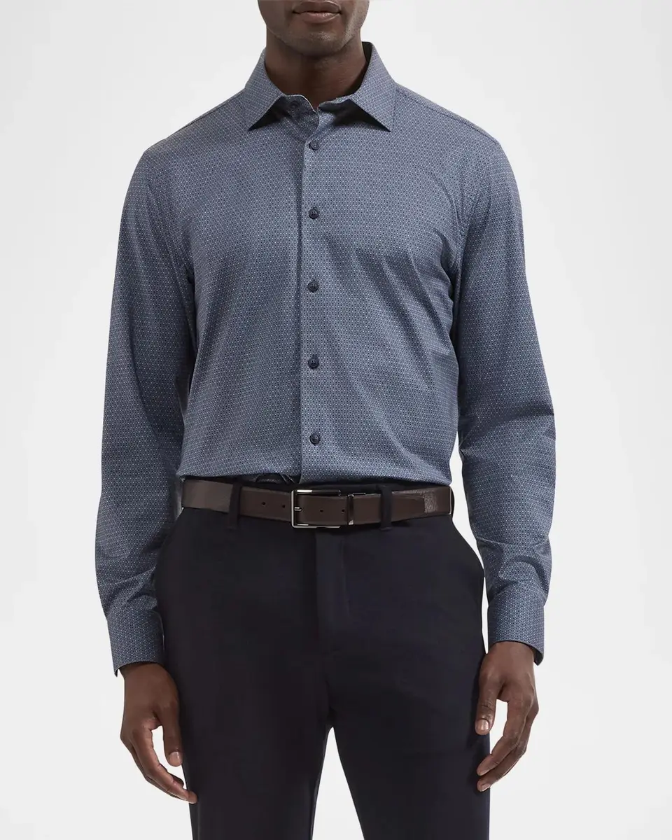 Bugatchi James Printed Cotton Shirt | Thumbnail 3 Bugatchi James Printed Cotton Shirt | Thumbnail 3