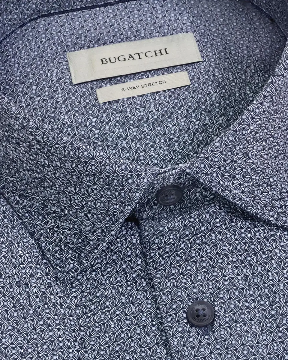 Bugatchi James Printed Cotton Shirt | Thumbnail 4 Bugatchi James Printed Cotton Shirt | Thumbnail 4
