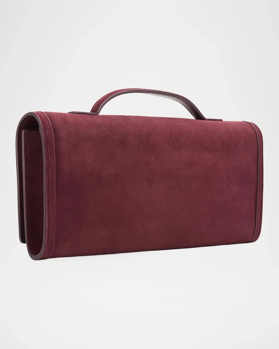 Roger Vivier Belle Vivier Suede Clutch Bag | Thumbnail 3 Roger Vivier Belle Vivier Suede Clutch Bag | Thumbnail 3