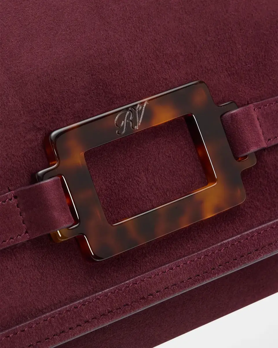 Roger Vivier Belle Vivier Suede Clutch Bag | Thumbnail 6 Roger Vivier Belle Vivier Suede Clutch Bag | Thumbnail 6