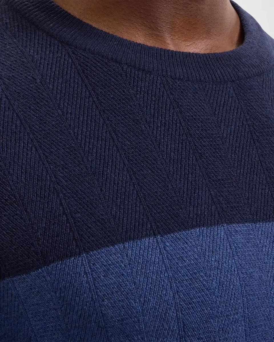 Bugatchi Aran Colorblocked Merino Wool-Blend Sweater | Thumbnail 5 Bugatchi Aran Colorblocked Merino Wool-Blend Sweater | Thumbnail 5