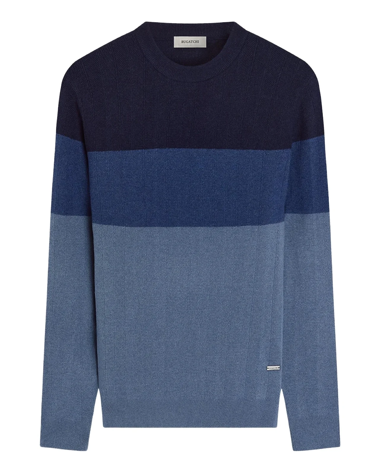Bugatchi Aran Colorblocked Merino Wool-Blend Sweater