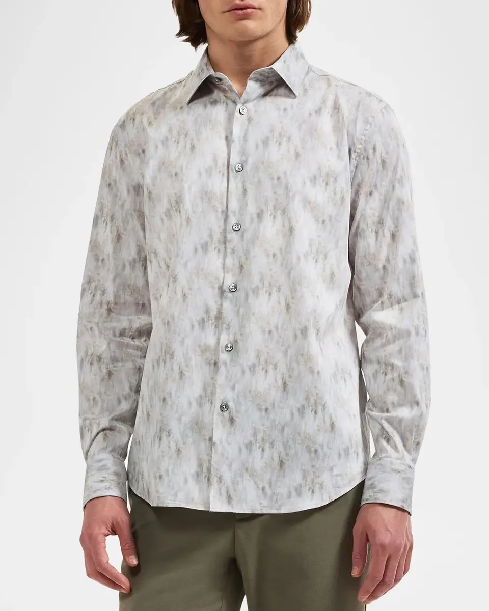 Bugatchi Men's Julian Abstract-Print Shirt | Thumbnail 4 Bugatchi Men's Julian Abstract-Print Shirt | Thumbnail 4