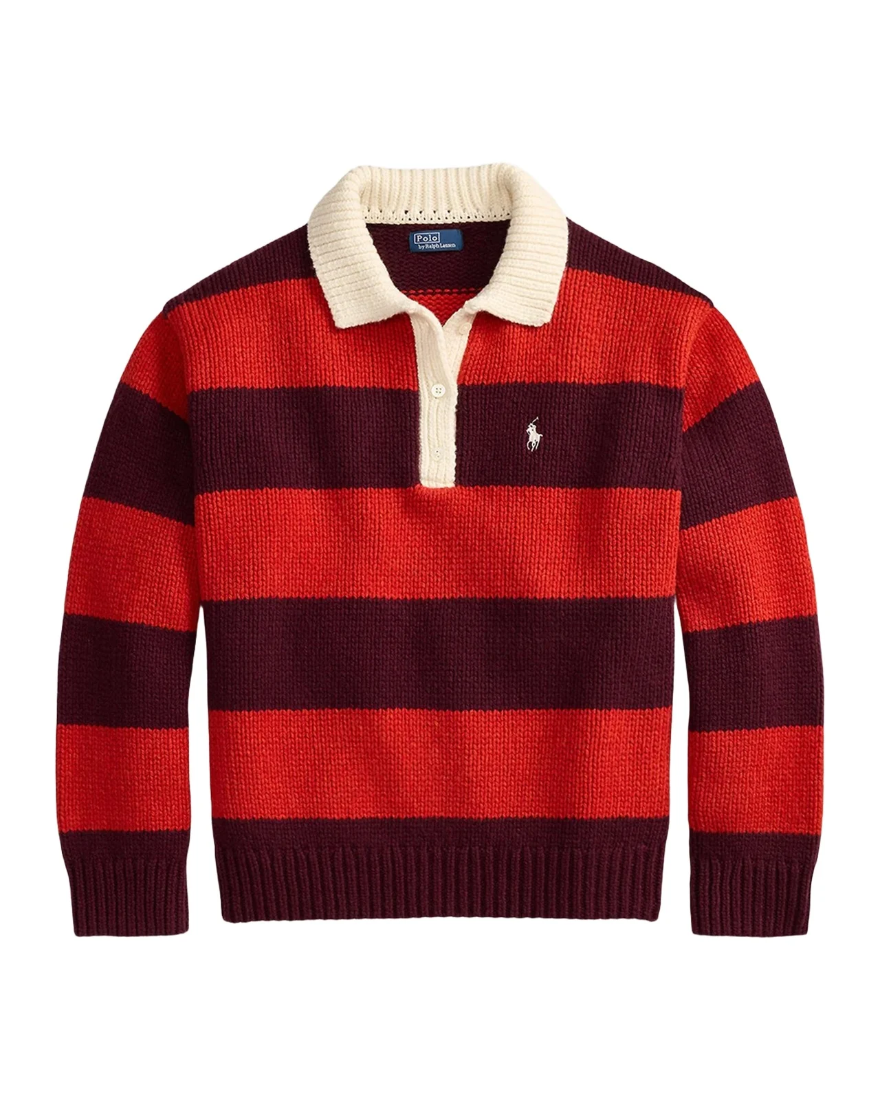 Striped Wool-Blend Rugby Sweater Striped Wool-Blend Rugby Sweater