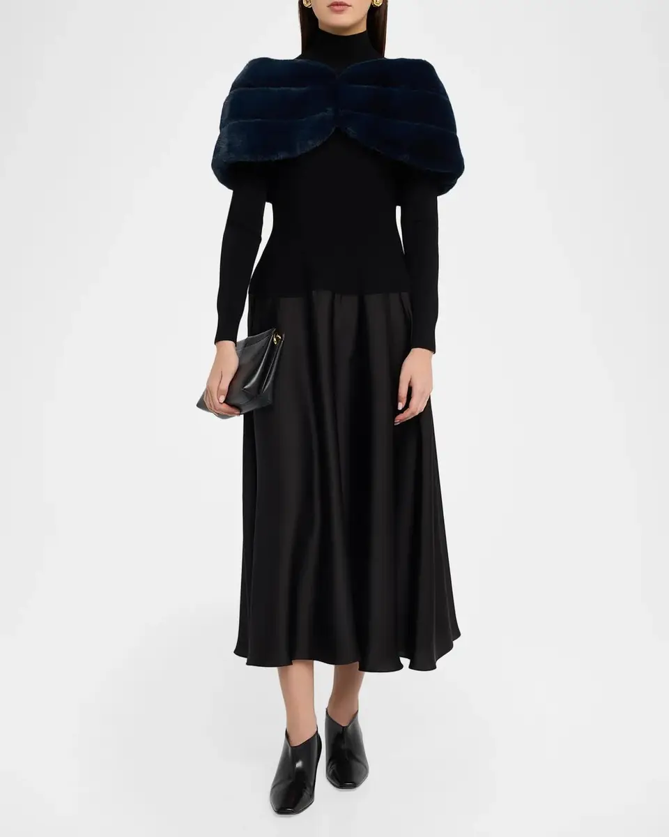 THEIA Sierra Faux Fur Shrug | Thumbnail 2 THEIA Sierra Faux Fur Shrug | Thumbnail 2