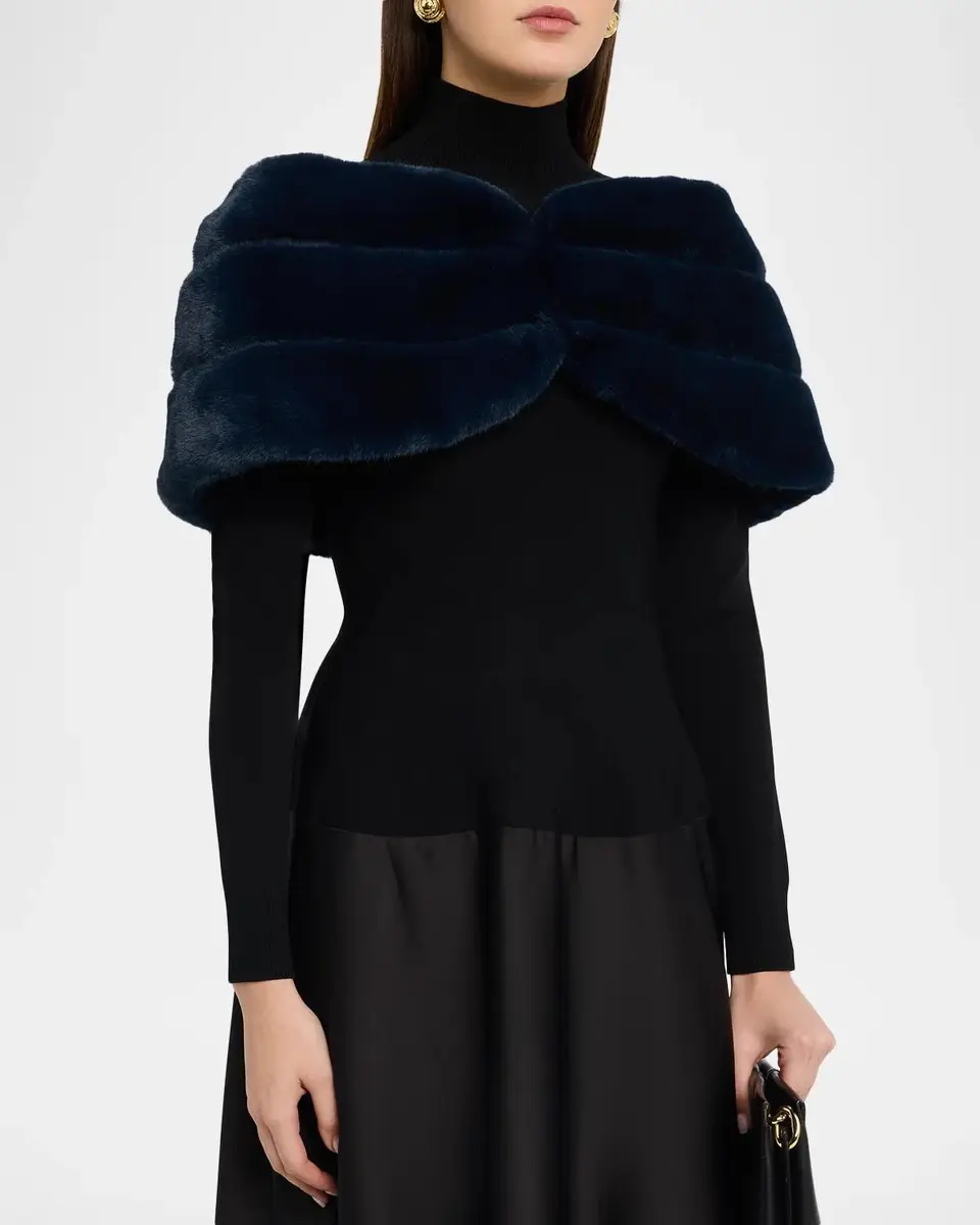 THEIA Sierra Faux Fur Shrug | Thumbnail 4 THEIA Sierra Faux Fur Shrug | Thumbnail 4