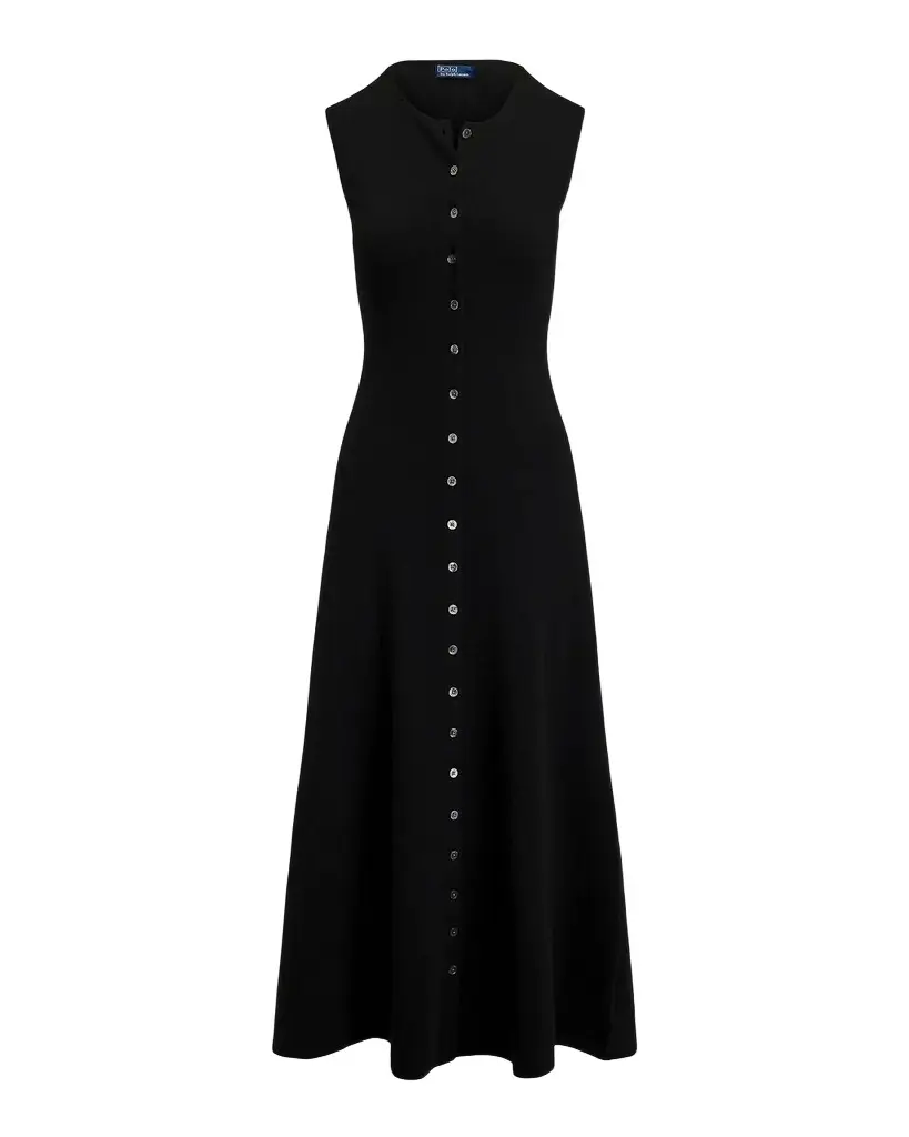 Wool-Blend Buttoned Midi Dress Wool-Blend Buttoned Midi Dress