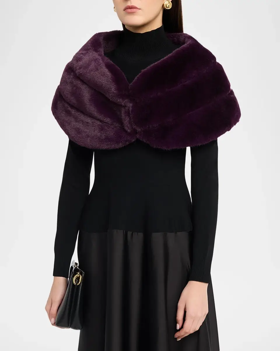 THEIA Sierra Faux Fur Shrug | Thumbnail 4 THEIA Sierra Faux Fur Shrug | Thumbnail 4