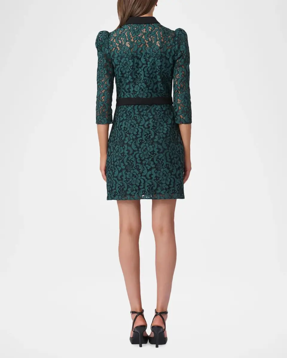 Shoshanna Tracey Corded Lace Mini Dress | Thumbnail 2 Shoshanna Tracey Corded Lace Mini Dress | Thumbnail 2