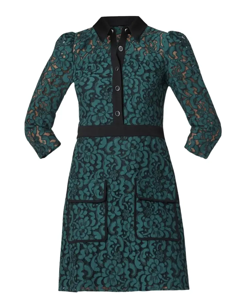 Shoshanna Tracey Corded Lace Mini Dress