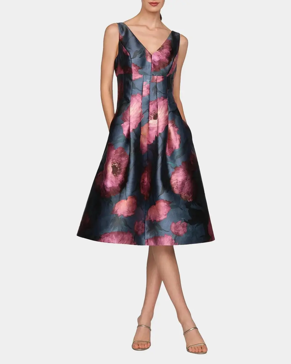Kay Unger New York Ines Poppy Cocktail Dress | Thumbnail 2 Kay Unger New York Ines Poppy Cocktail Dress | Thumbnail 2