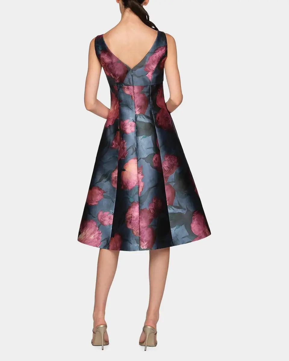 Kay Unger New York Ines Poppy Cocktail Dress | Thumbnail 3 Kay Unger New York Ines Poppy Cocktail Dress | Thumbnail 3