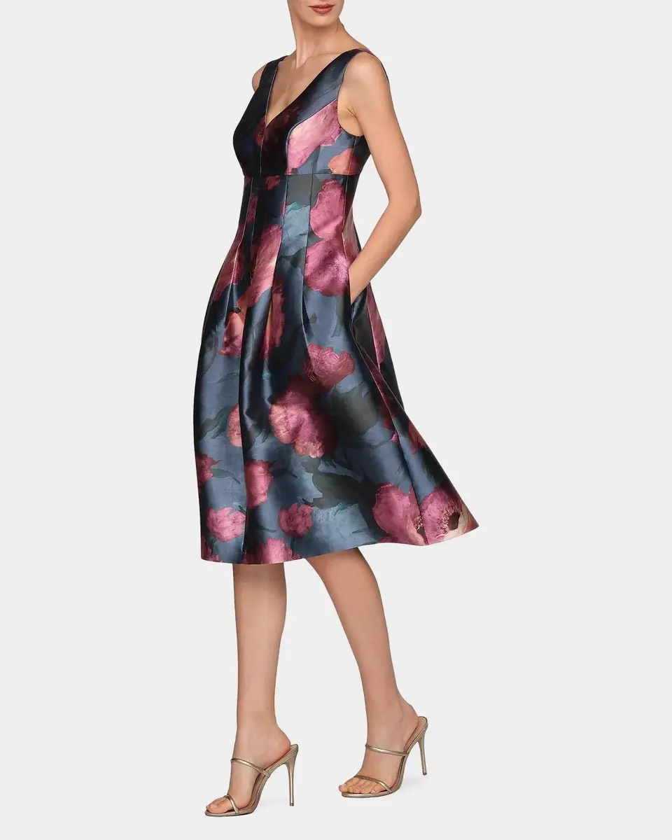 Kay Unger New York Ines Poppy Cocktail Dress | Thumbnail 6 Kay Unger New York Ines Poppy Cocktail Dress | Thumbnail 6