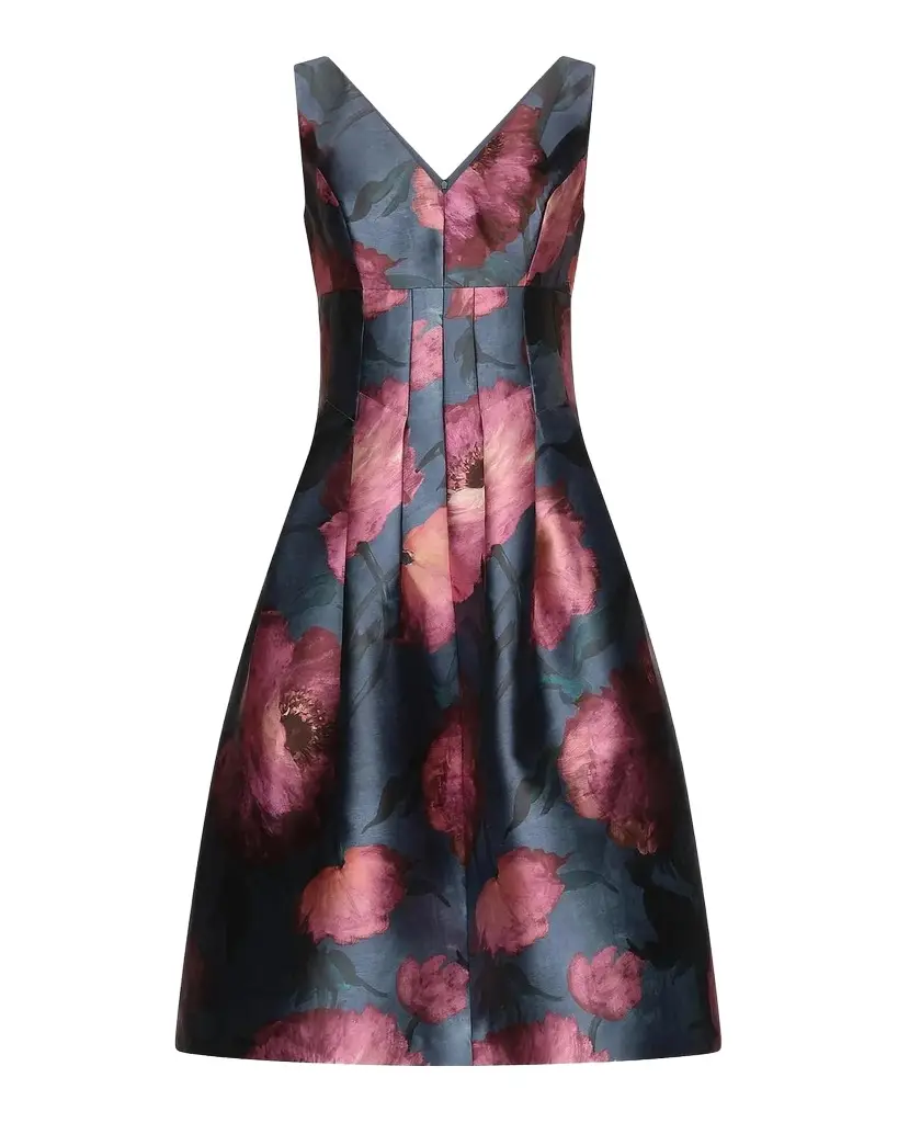 Kay Unger New York Ines Poppy Cocktail Dress