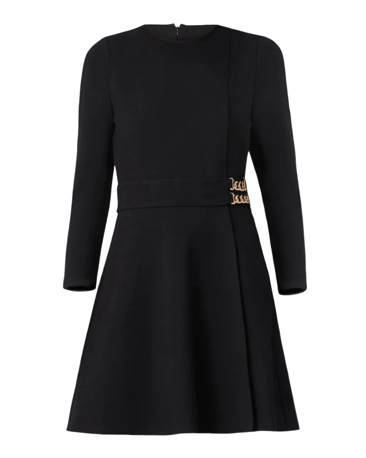 Chain-Embellished Ponte Mini Dress Chain-Embellished Ponte Mini Dress