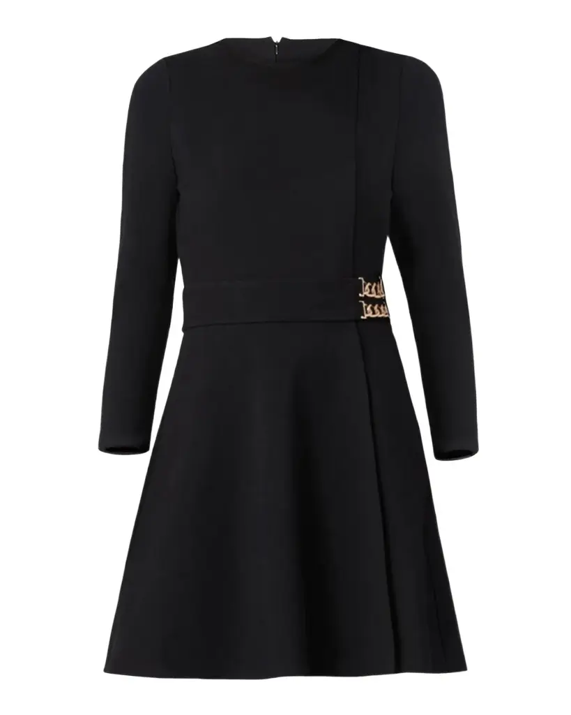 Shoshanna Chain-Embellished Ponte Mini Dress