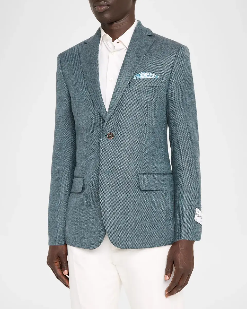 Robert Graham Men's Galadean Textured Wool-Blend Sport Coat | Thumbnail 4 Robert Graham Men's Galadean Textured Wool-Blend Sport Coat | Thumbnail 4