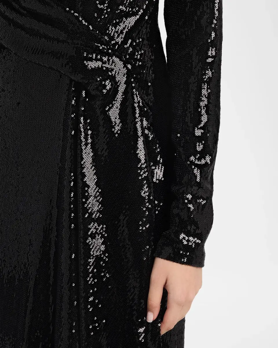 Kate Barton Kate Draped Sequin Column Gown | Thumbnail 5 Kate Barton Kate Draped Sequin Column Gown | Thumbnail 5
