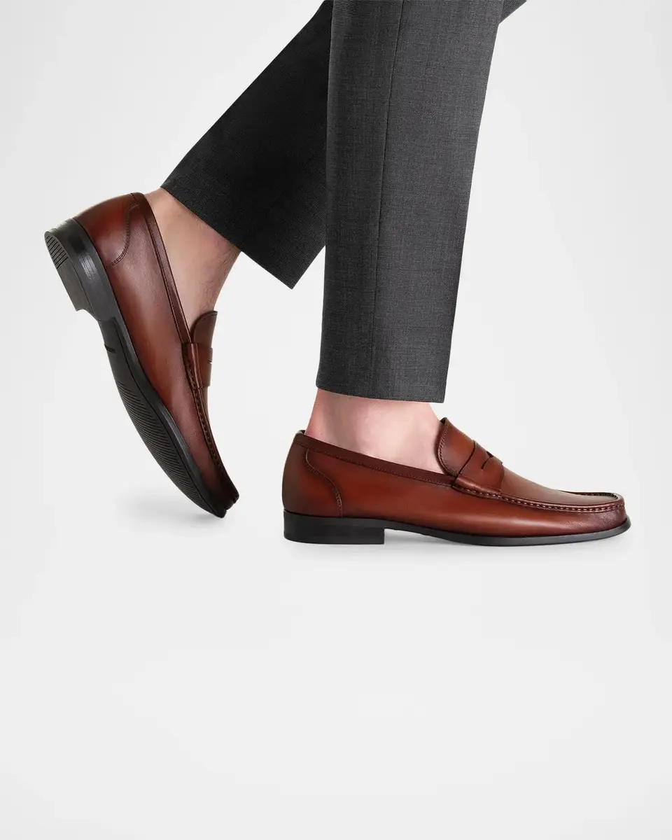 Magnanni Men's Gentry Soft Leather Penny Loafers | Thumbnail 2 Magnanni Men's Gentry Soft Leather Penny Loafers | Thumbnail 2
