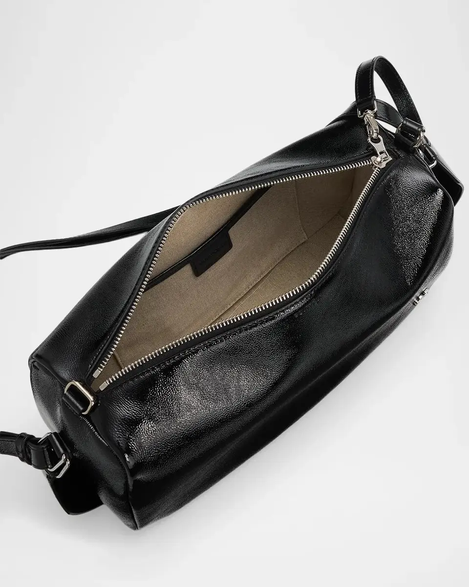 Courrèges Three Sixty Naplack Leather Shoulder Bag | Thumbnail 4 Courrèges Three Sixty Naplack Leather Shoulder Bag | Thumbnail 4