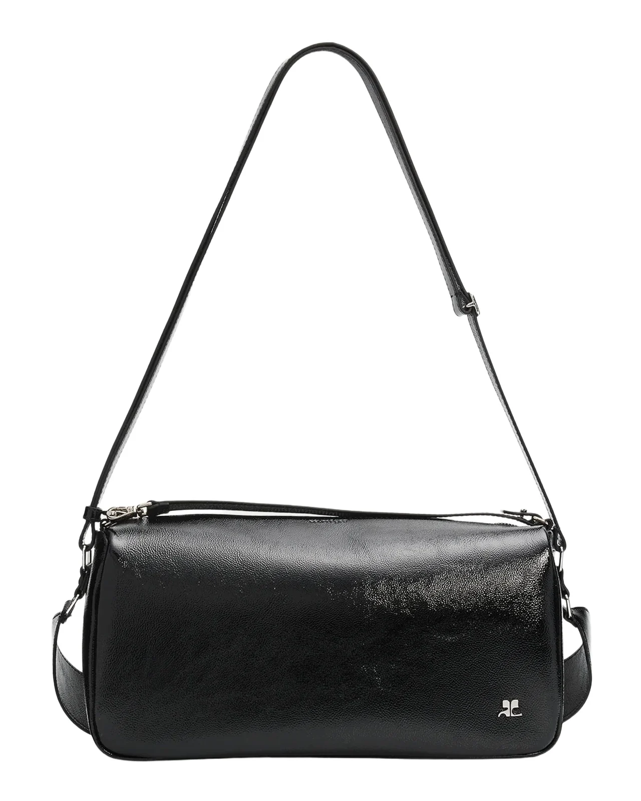 Three Sixty Naplack Leather Shoulder Bag