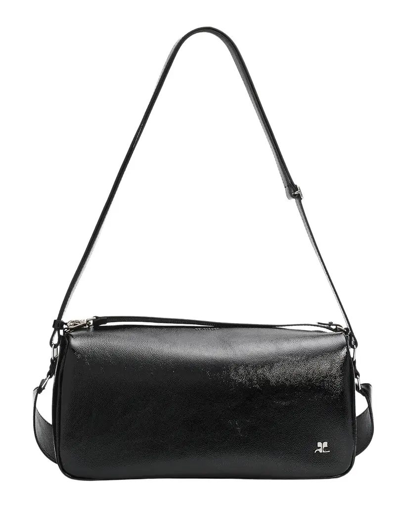 Three Sixty Naplack Leather Shoulder Bag