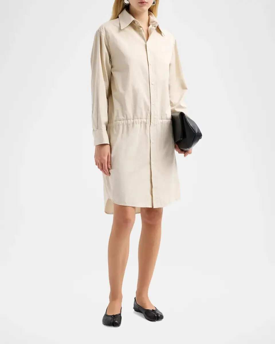 Maison Margiela Long-Sleeve Cotton Mini Shirtdress | Thumbnail 4 Maison Margiela Long-Sleeve Cotton Mini Shirtdress | Thumbnail 4