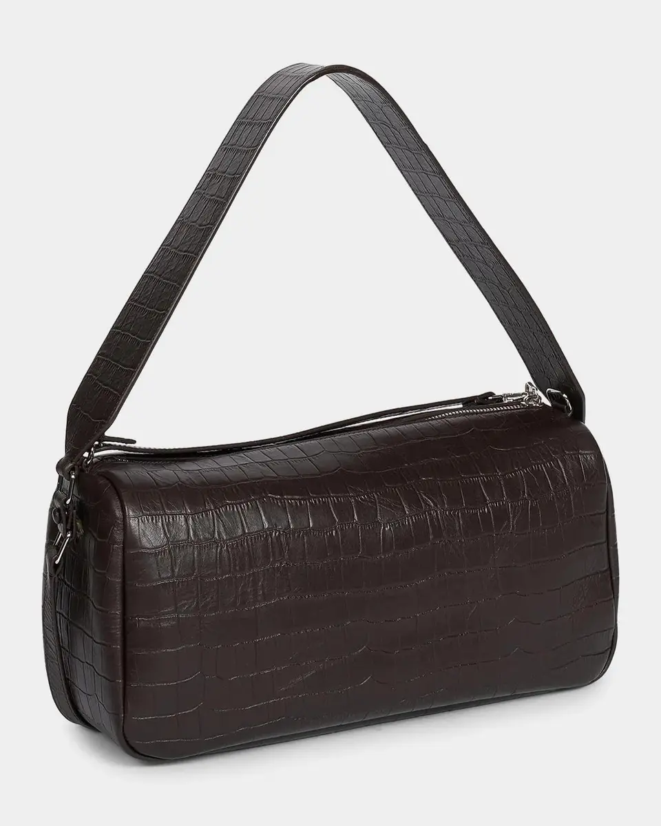 Courrèges Three Sixty Croc-Embossed Leather Shoulder Bag | Thumbnail 2 Courrèges Three Sixty Croc-Embossed Leather Shoulder Bag | Thumbnail 2