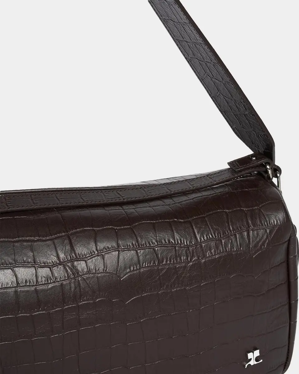 Courrèges Three Sixty Croc-Embossed Leather Shoulder Bag | Thumbnail 5 Courrèges Three Sixty Croc-Embossed Leather Shoulder Bag | Thumbnail 5