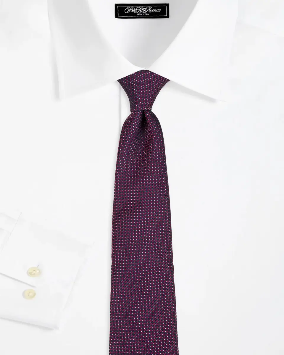Canali Men's Neat Silk Tie | Thumbnail 2 Canali Men's Neat Silk Tie | Thumbnail 2