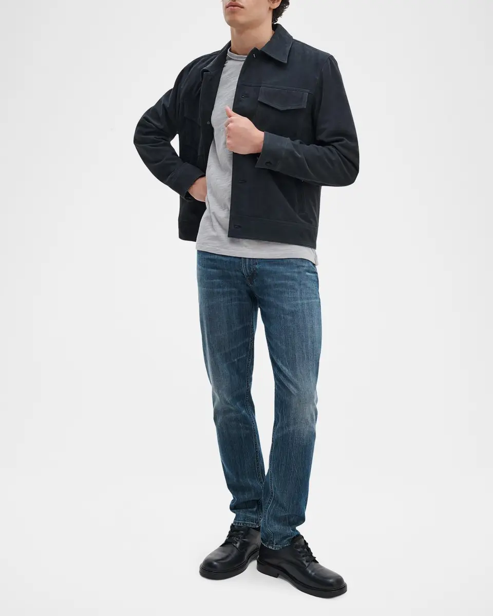rag & bone Men's Classic Flame Crewneck T-Shirt | Thumbnail 2 rag & bone Men's Classic Flame Crewneck T-Shirt | Thumbnail 2