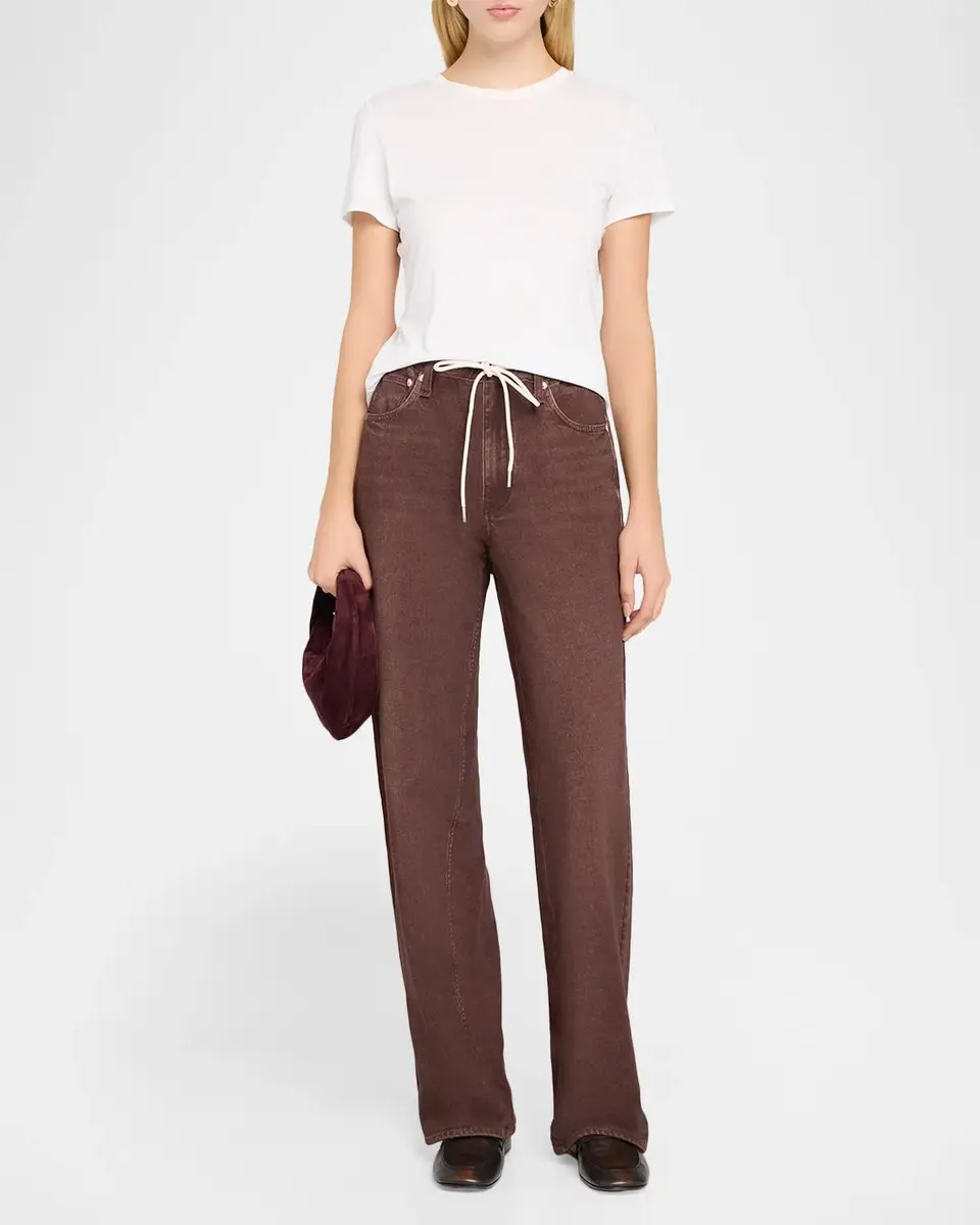 rag & bone rb Miramar Terry Drawstring Wide-Leg Jeans | Thumbnail 2 rag & bone rb Miramar Terry Drawstring Wide-Leg Jeans | Thumbnail 2