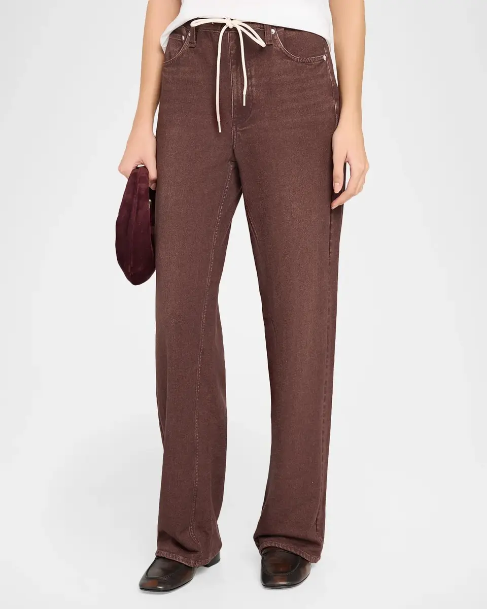 rag & bone rb Miramar Terry Drawstring Wide-Leg Jeans | Thumbnail 4 rag & bone rb Miramar Terry Drawstring Wide-Leg Jeans | Thumbnail 4