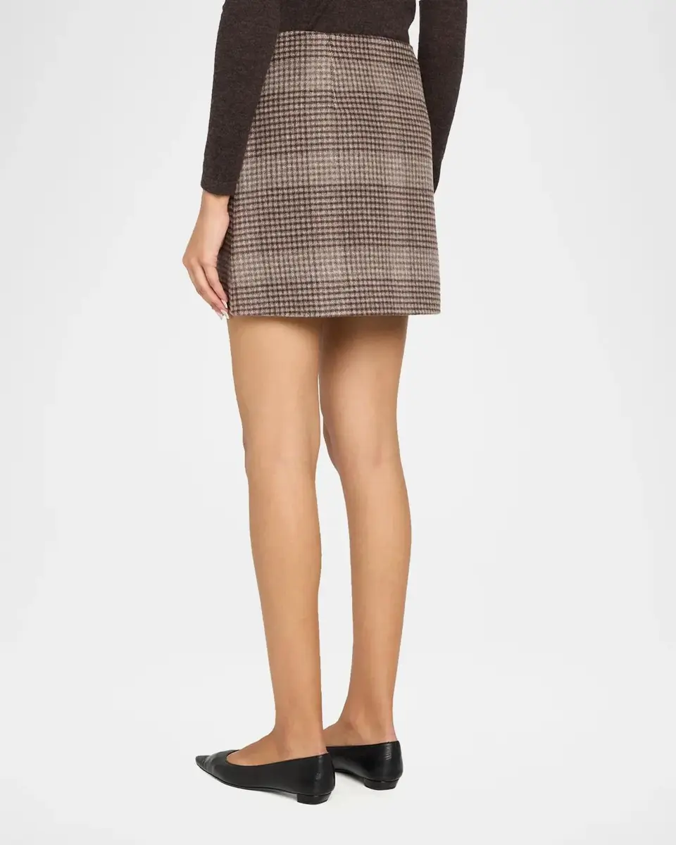 Theory Plaid Tweed Mini Skirt | Thumbnail 3