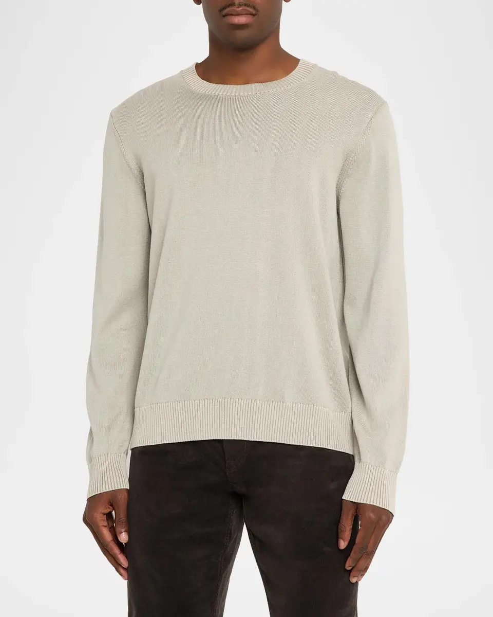 PAIGE Men's Wildomar Mercerized Cotton Crewneck Sweater | Thumbnail 4