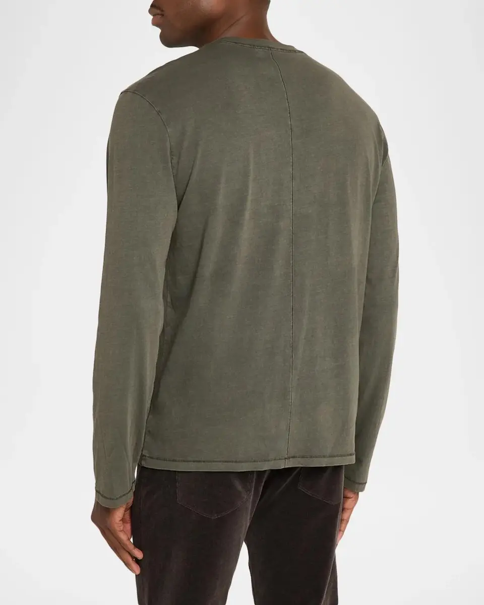 PAIGE Men's Enzo Cotton Long-Sleeve T-Shirt | Thumbnail 3 PAIGE Men's Enzo Cotton Long-Sleeve T-Shirt | Thumbnail 3