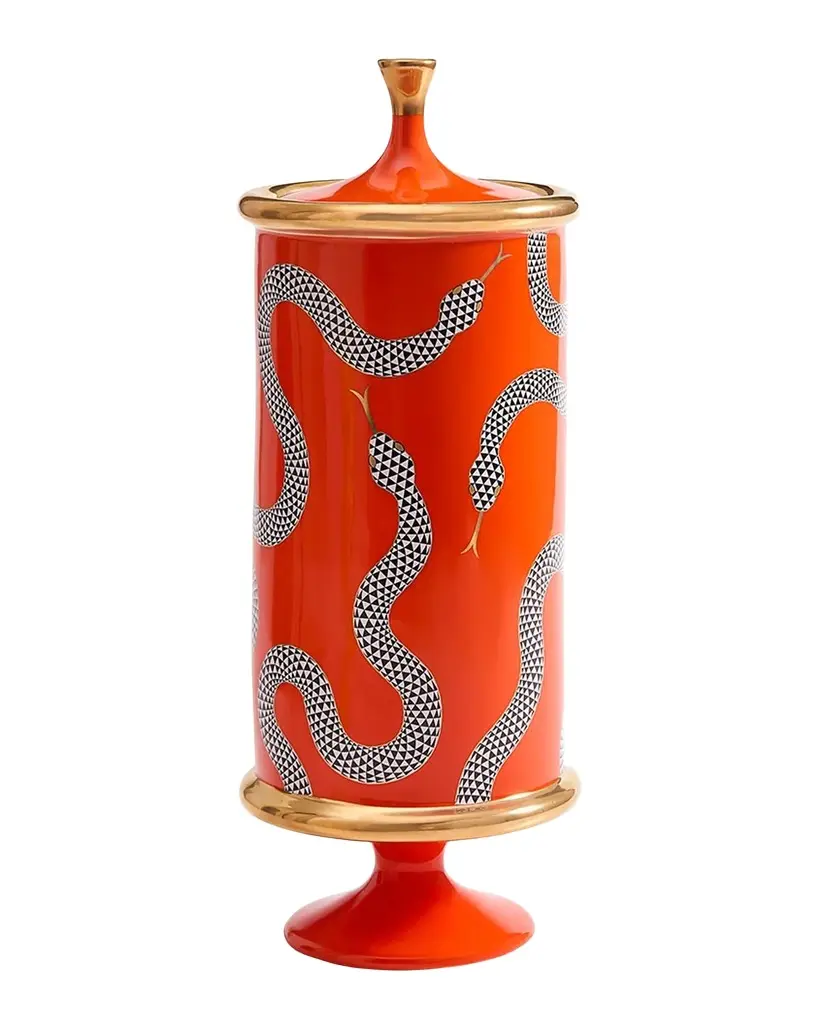 Jonathan Adler Eden Large Porcelain Canister