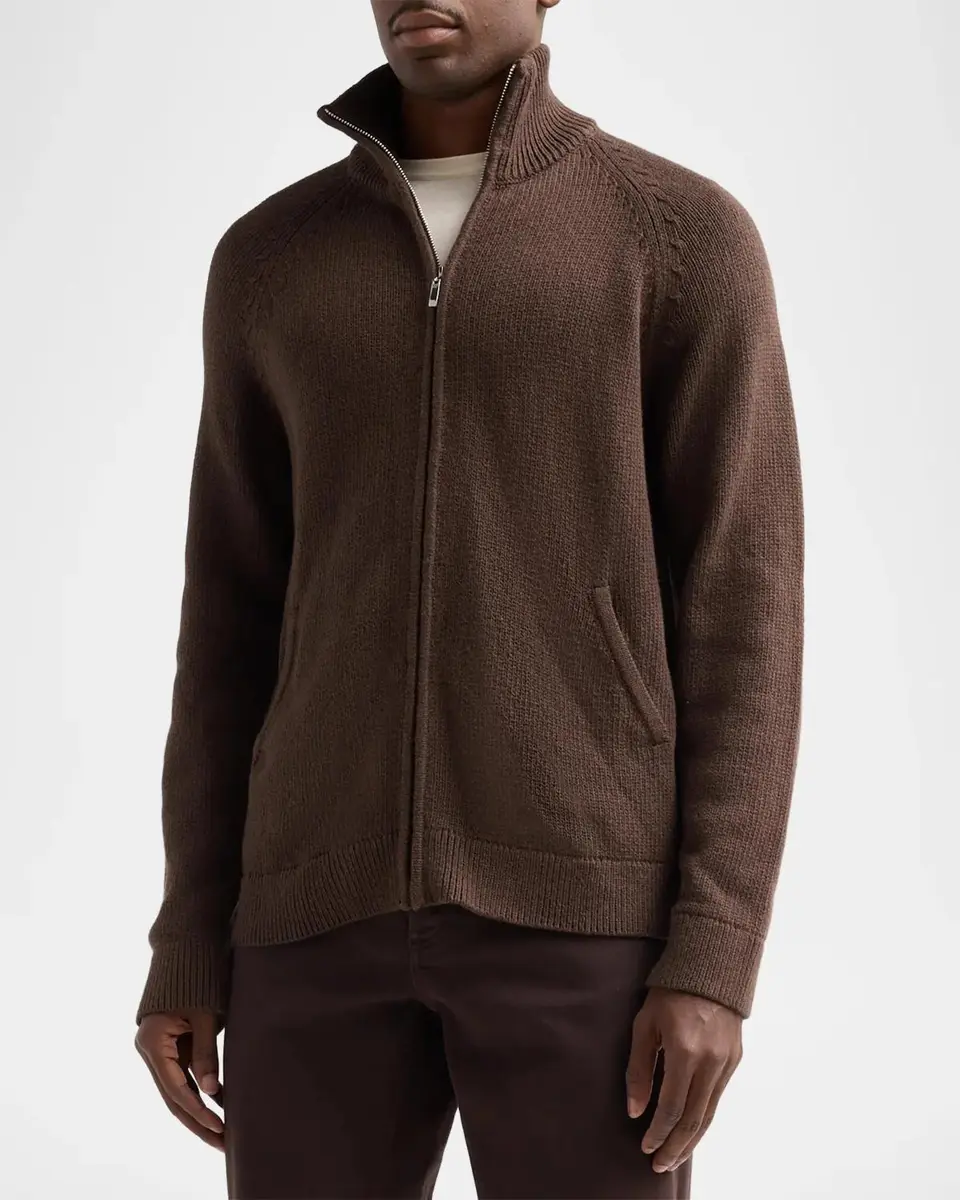 PAIGE Men's Falberg Zip-Front Sweater | Thumbnail 4 PAIGE Men's Falberg Zip-Front Sweater | Thumbnail 4