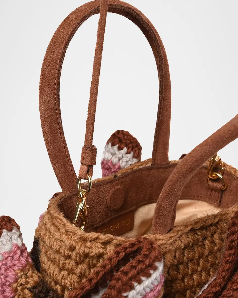 Farm Rio Crochet Flower Top-Handle Bag | Thumbnail 2 Farm Rio Crochet Flower Top-Handle Bag | Thumbnail 2